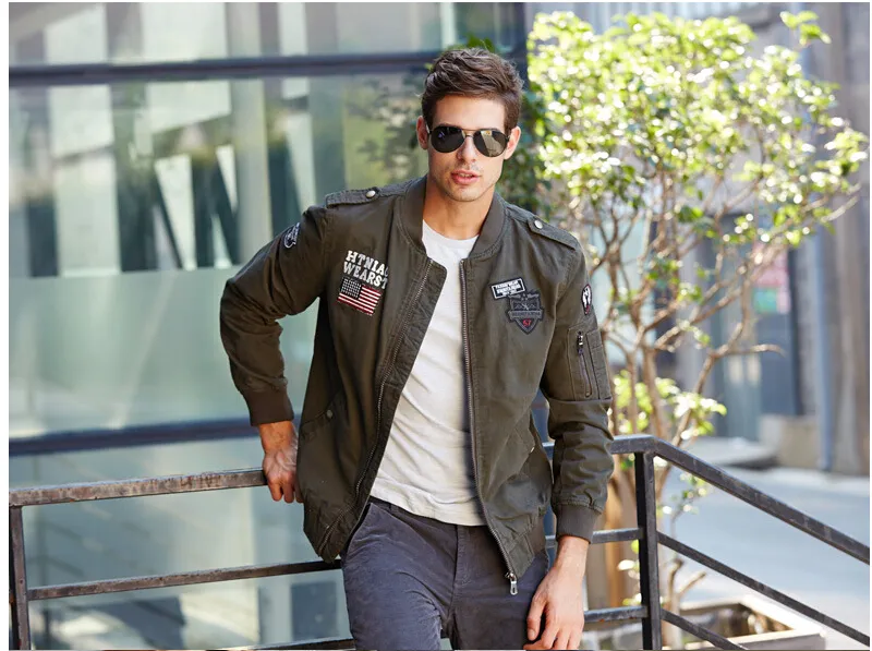 Embroidered Mens Jaket Army Casual Plus Size 6XL Outerwear From Cinda02 32.35 DHgate.Com
