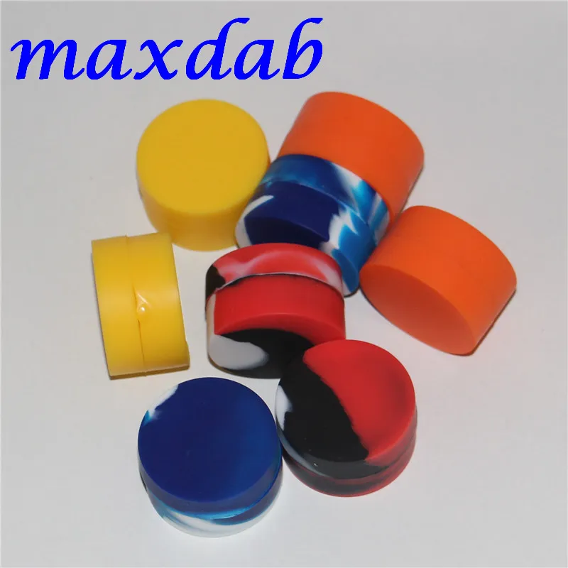 groothandel 6 ml siliconen container doos 100% voedselkwaliteit siliconen anti-aanbak wax containers 35*20 mm siliconen kisten