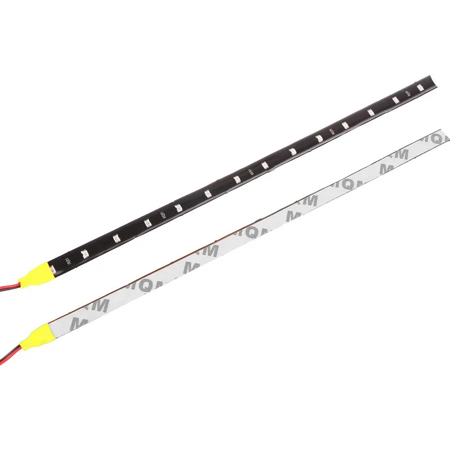 Groothandel Auto Auto Decoratieve Flexibele LED Strip Waterdichte 12V 30cm 15SMD Auto LED Daytime Running Light Car LED Strip DRL Light