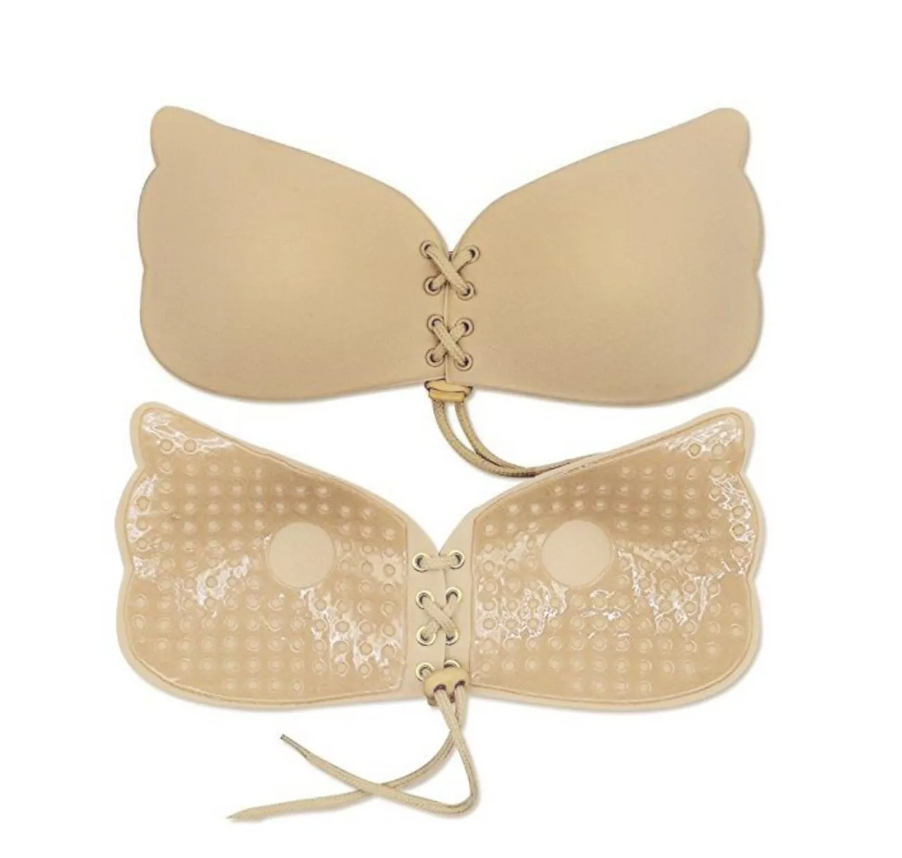 Women Sexy Deep V Shaped Gel Invisible Backless Bra Self Adhesive