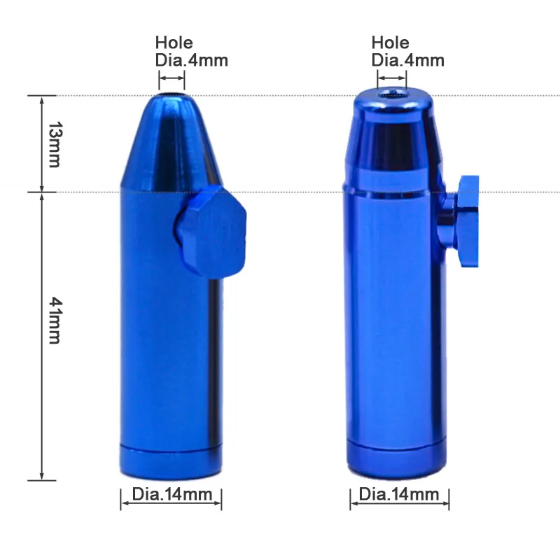 Spółka detaliczna Końcówka metalowa Bullet Sabuffet Rocket Mnorter Sniffer Rura Cleaners Glass One Hitter Mix Color