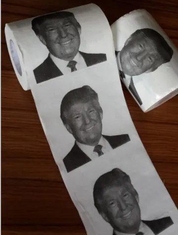 Nieuwheid Donald Trump Toiletpapier Roll Fashion Funny Humor Gag Gifts 3 Style Gratis verzending WX-C15