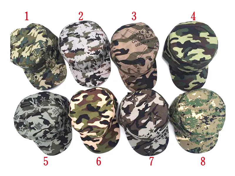 8 colori caldi uomini e donne moda sicura berretto da baseball mimetico occhiali da sole uniformi da uomo cappello cappello M005