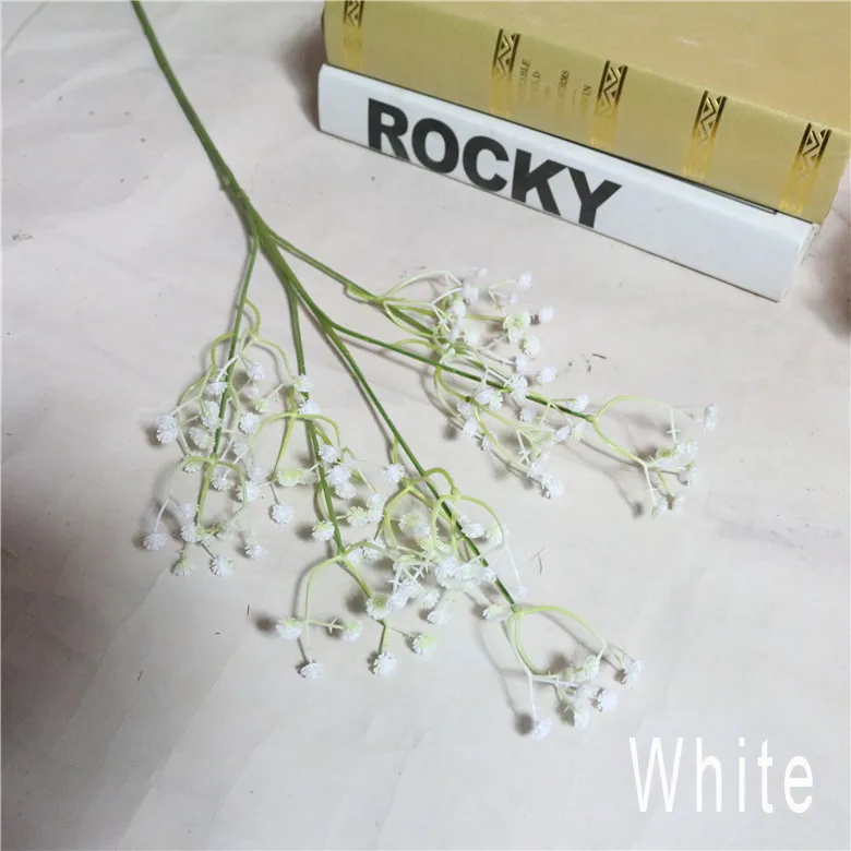 45cm Yapay Pu Gypsophila Gelin Buket Düğün Çiçekleri Sahte Babybreath Çiçekler Noel Partisi Masa Dekorasyon Buket