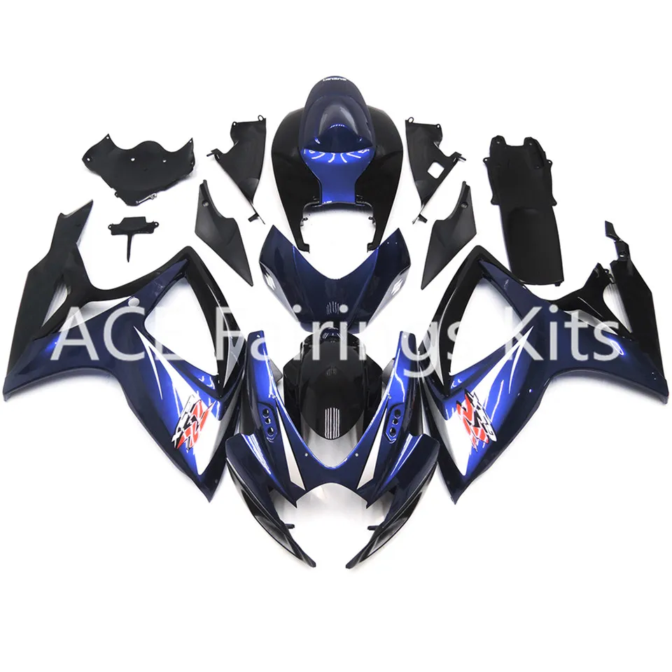 3 darmowe prezenty Nowy Suzuki GSXR600 GSXR750 K6 06 07 GSXR600 GSXR750 K6 2006 2007 ABS Plastikowy motocykl Wróżka jasny Musujące niebieski styl