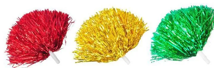 25g boule de couleur pom-pom girls aérobic danse carrée cérémonie d'ouverture proclamée acclamations pompon, produits de pom-pom girl