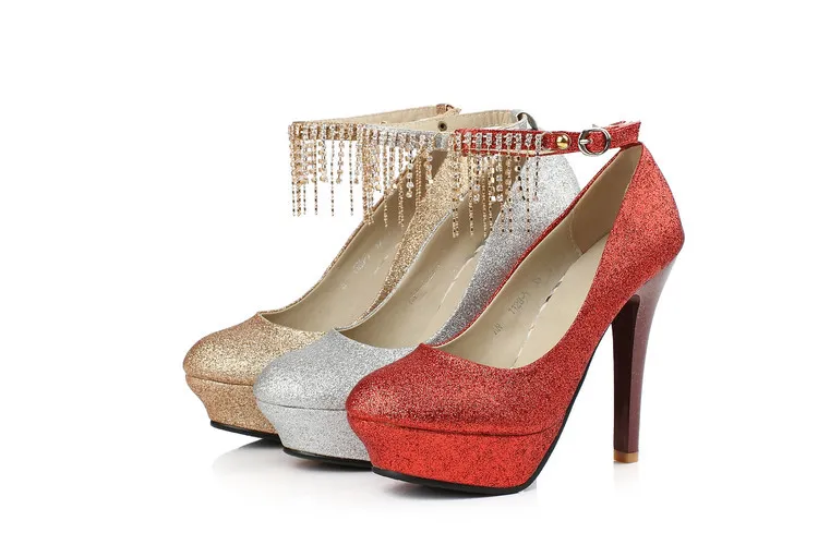 fabrikspris heta säljare kvinnor skor mode hög häl natt underhållning plats diamant rund näsa