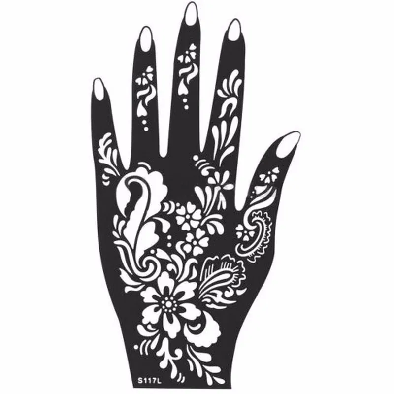 كامل الهند الحناء الوشم المؤقتة من أجل اليد الذراع الذراع قدم القالب الجسدية الفن صائق الجسم لحفل الزفاف NB137 1930