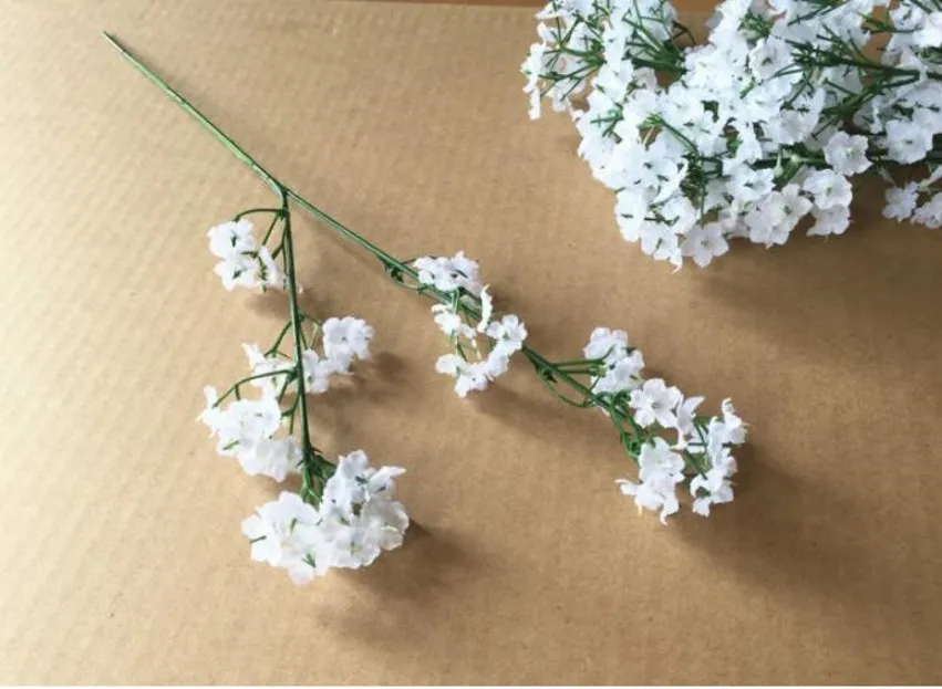 Fleurs artificielles Gypsophile souffle de bébé fausses fleurs en soie plante maison fête de mariage noël fleurs décoratives décoration