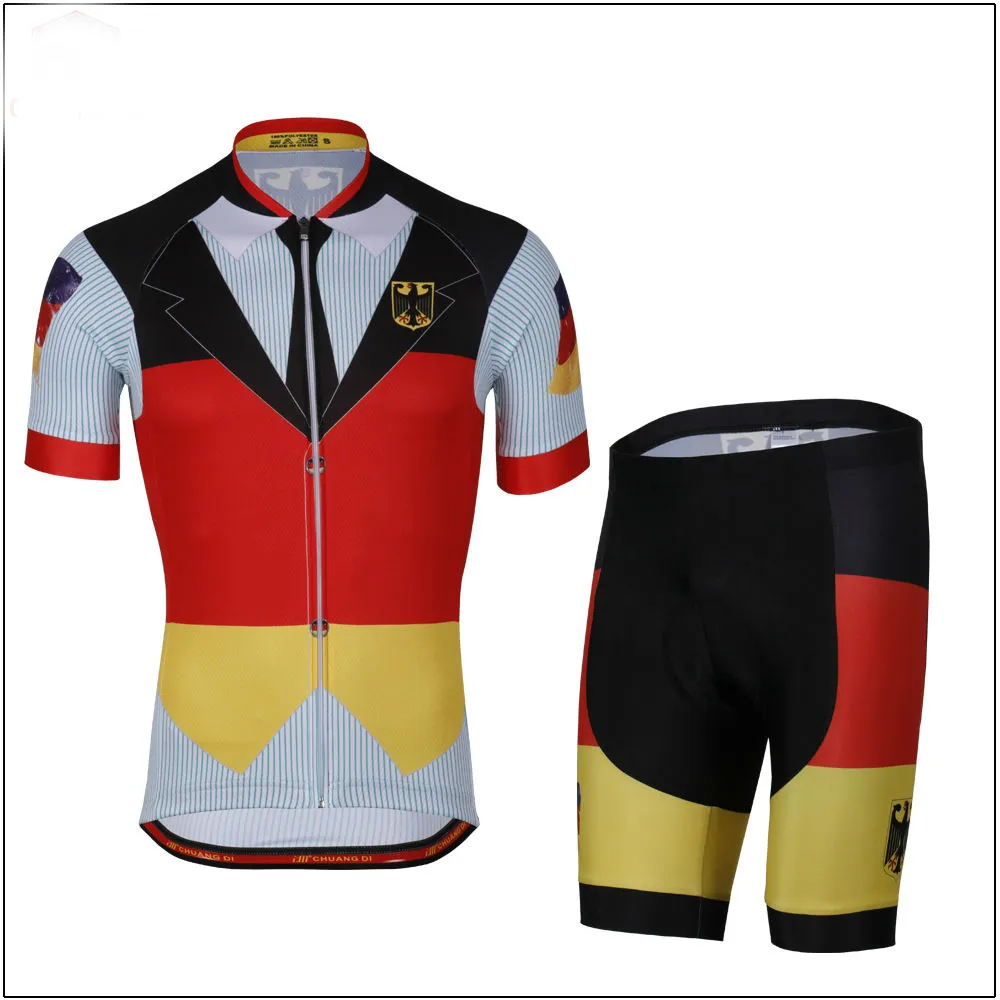 2024 Duitsland Mannen Zomer Triathlon Nationale Team Fietsen Korte Jersey Mountainbike Kleding Maillot Ciclismo Ropa Maat XXS-6XL N5