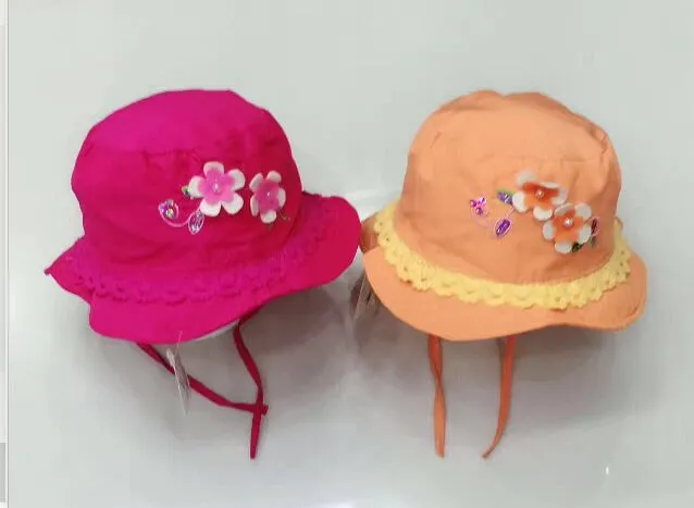 Design misto Infantil Baby girl Sunhat Chapéu cap chapéu de sol 30 pçs / lote novo