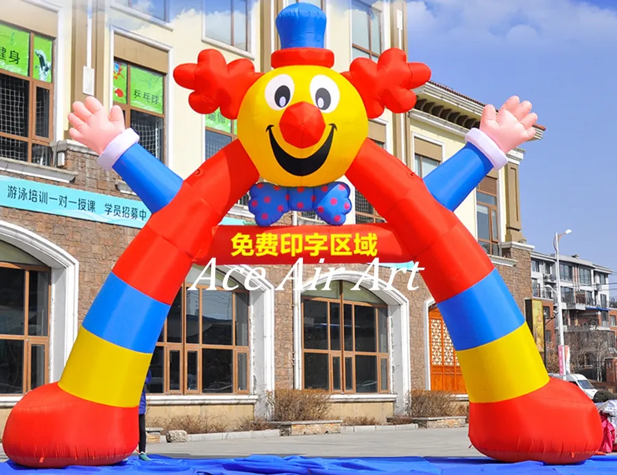 5 m W New Arrival Inflatable Clown Arch advertising archway for event Party Show decoration made in China