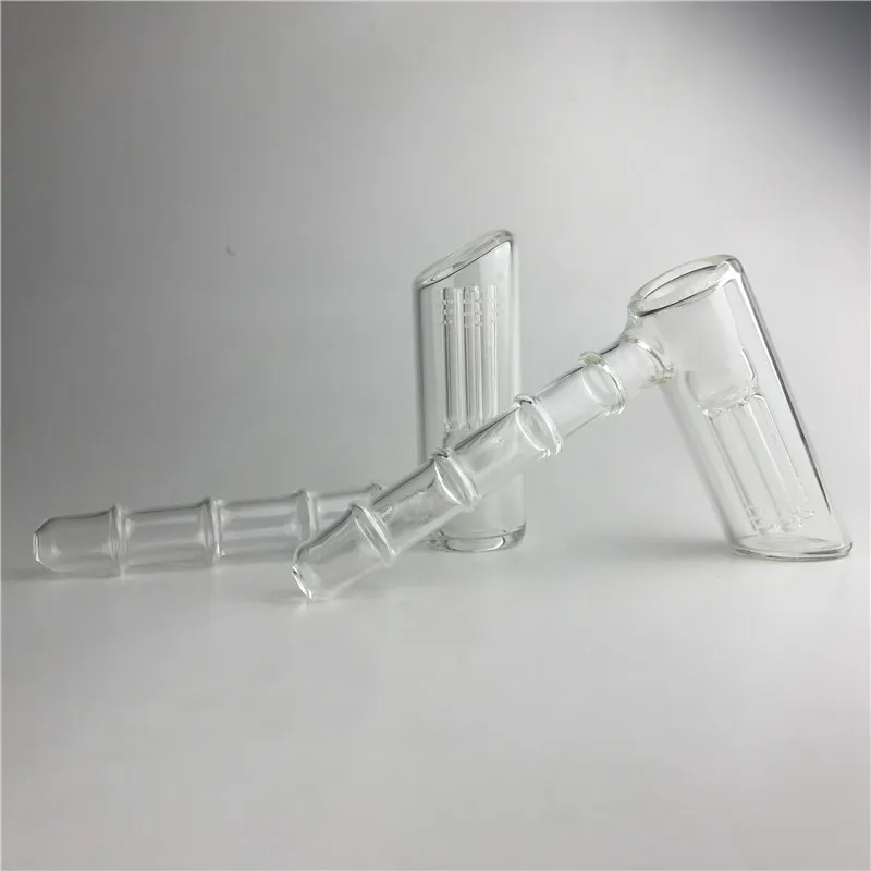 Glashammer Bong Wasserpfeifen Shisha mit 6 Filterrohren Dickes Pyrex Clear Oil Rigs Mini Handpfeife zum Rauchen