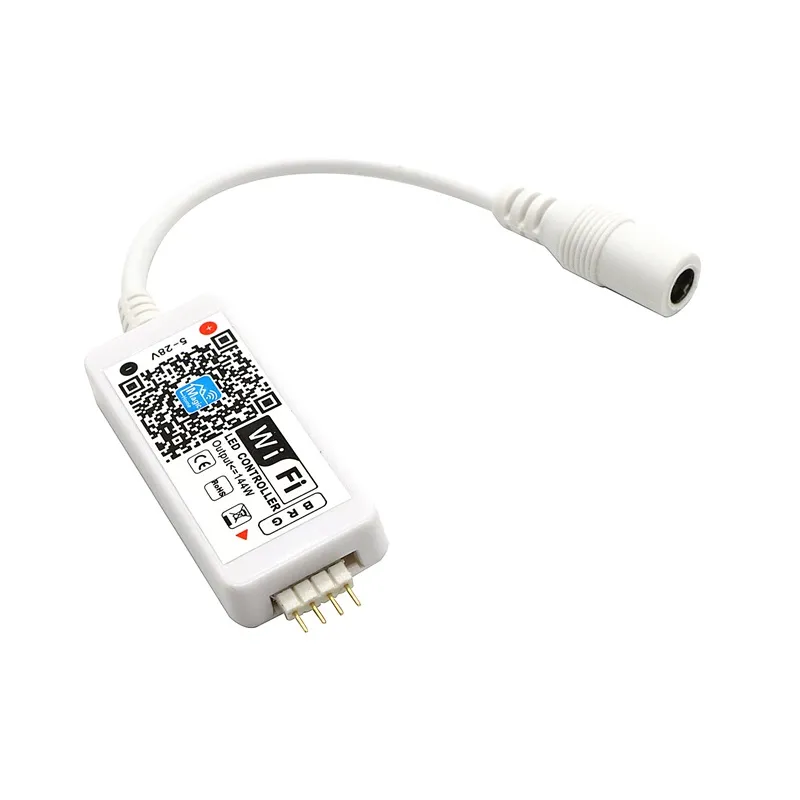 Controller LED Wifi Controller DC 5-28V WiFi Mini LED RGB tramite APP Android e IOS striscia LED SMD 3528 5050
