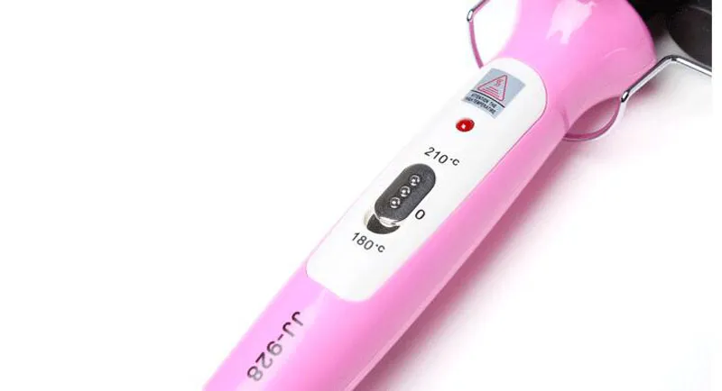 Onda de praia profissional Curling iron Tongs Cabeça Cone Rosa de cerâmica de ferro de ondulação tripla Onda Grande Três Barril Cabelo curler ZA2056