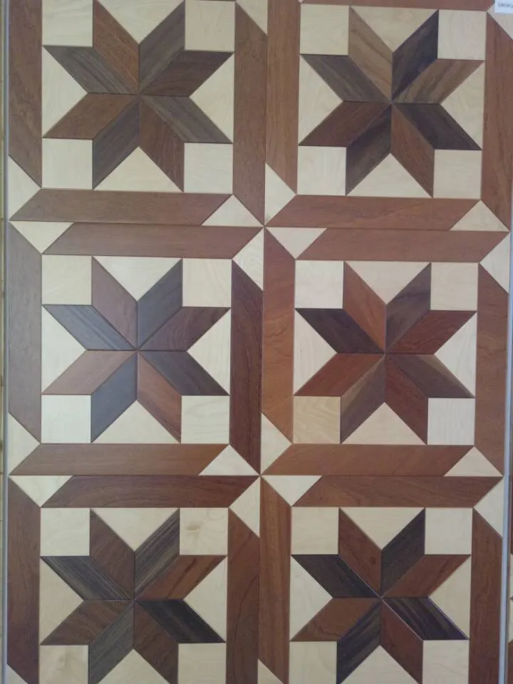 Pavimento in legno Art Parquet Rovere carbonizzato a spina di pesce progettato Pavimenti in legno stile chevron Pavimenti in legno per la decorazione domestica