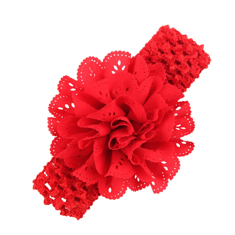 Kids Girl Baby Toddler Lace Flower Headband Hair Band Accessories Headwear Baby Lace flower headband HJ124