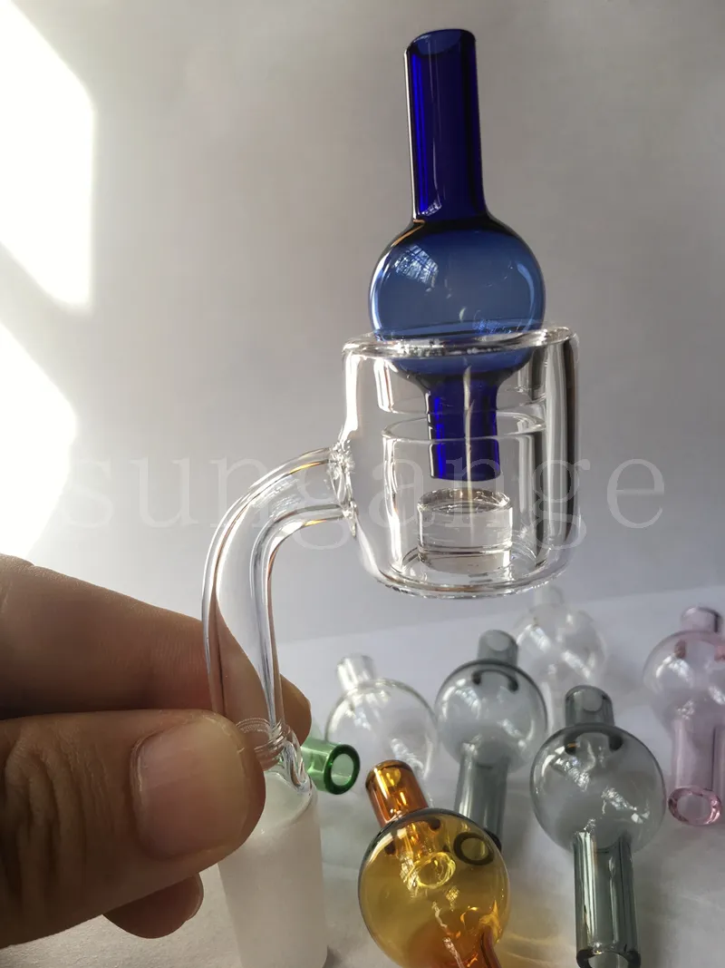 tubo duplo XXL Núcleo Térmico Reator Quartz Banger Prego Com Quartzo Bolha Carb Cap 10 14 18mm dab ferramenta tubulação de água para plataformas de petróleo venda