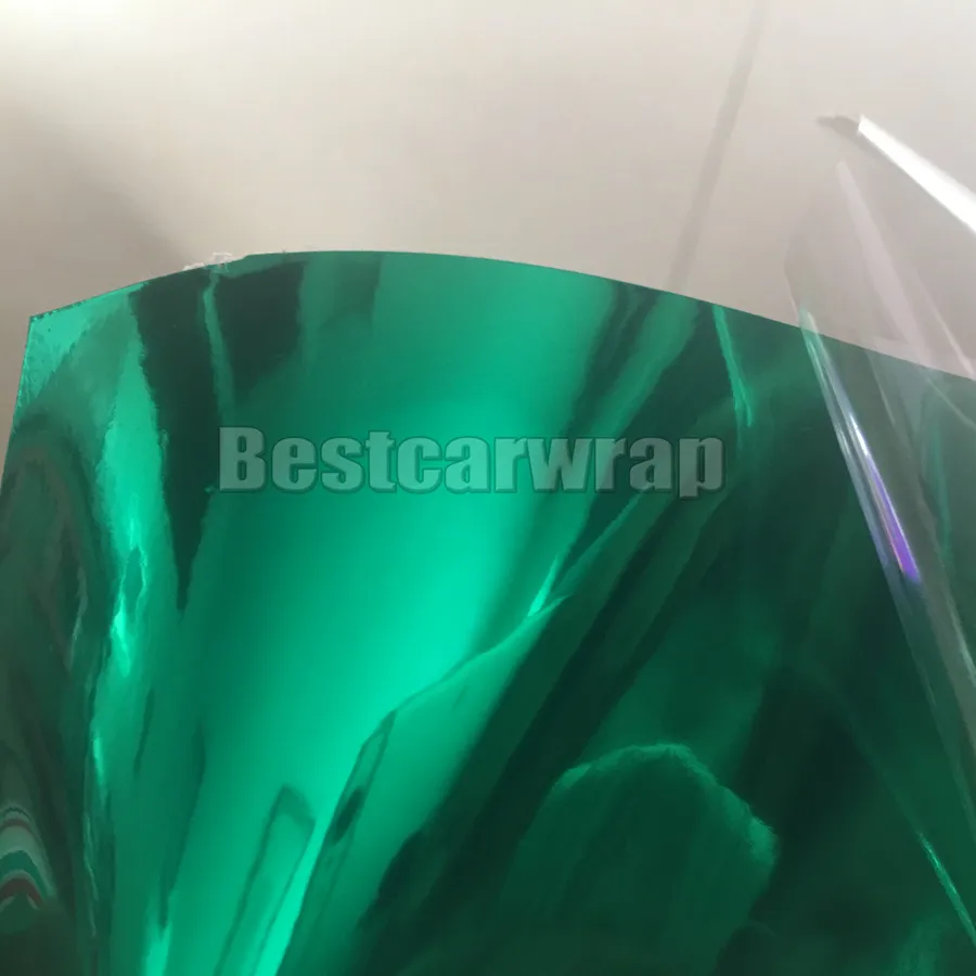 Tiffany High Stretchable Chrome Mirror Vinyl Wrap Film with air bubble free For Car body Wrap Covering size 1.52x20m/Roll 4.98x66ft