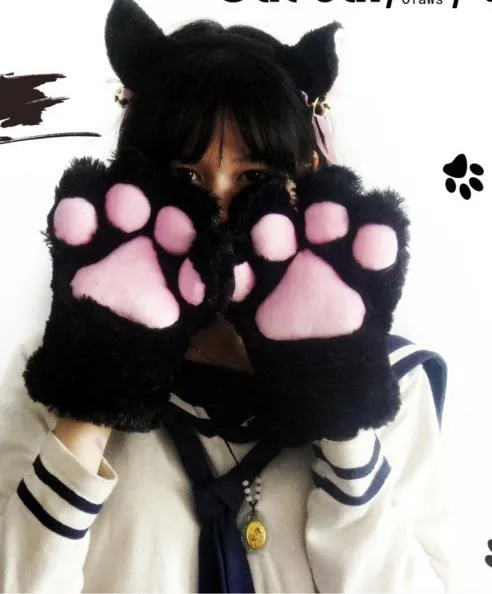 هالوين الشيطان القط الثعلب بيلز رقيقة الشعر فستان تنكري زي cos neko cosplay الرسوم المتحركة الأنيمي barrettes proving props party gift