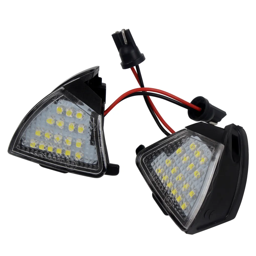 2 pièces 1 ensemble plus récent 2017 LED miroir latéral flaque lumières aucune erreur pour Vw Golf 5 Mk5 MkV Passat b6 Jetta Eos3119949