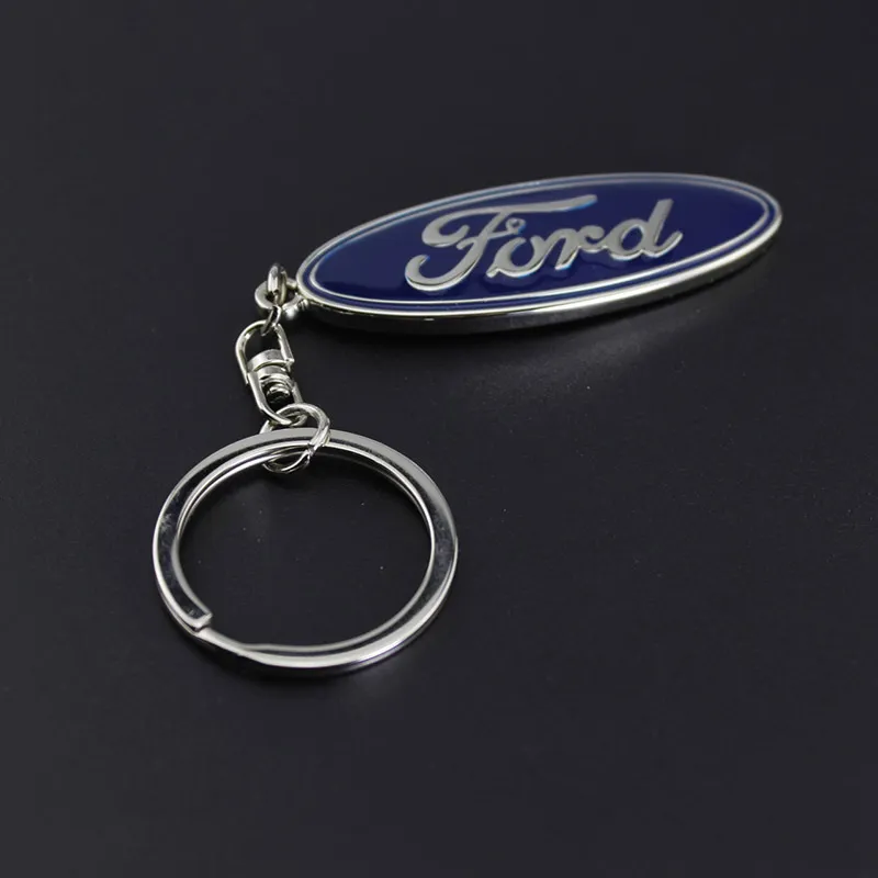 Per ford Anello portachiavi in metallo 3D Portachiavi con logo auto  Portachiavi Metallo in lega di zinco Llaveros Chaveiro per Per Ford Fiesta