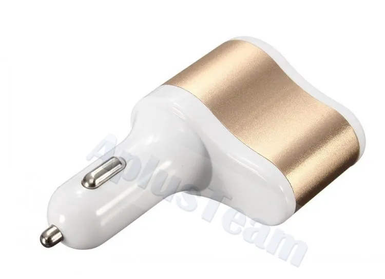 Dual USB-laddare 5V 3.1a Kompatibel för iPad iPhone Samsung Xiaomi Uiversial Car Cigarette Lighter Power Socket Auto Adapter