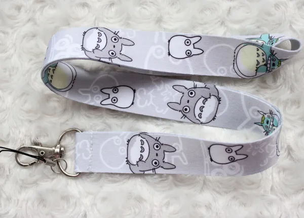 Cell Phone Straps Charms cartoon Totoro mobile lanyard fashion keys Straps exquisite neck rope card Badge Holder Wholesal8848288