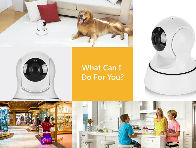 HD Home Security Wireless Mini IP Camera Control Monitor Surveillance Camera Wifi 720P Night Vision CCTV Camera Baby Monitor With Retail Box