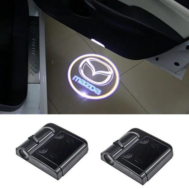LED Auto Tür Logo Projektor Lichter Für Mazda 3 Spoiler 6 Atenza