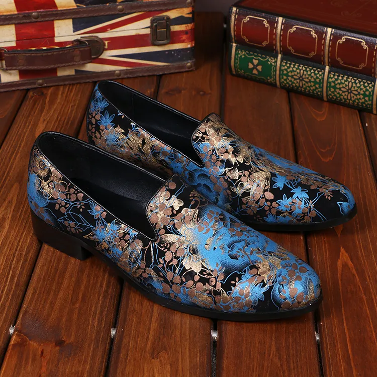 New Arrival Handmade Genuine Leather Mens Flats Loafers Carved Classic Men Leather Shoes Designer Italian Mens Dress Shoes Plus Size 46