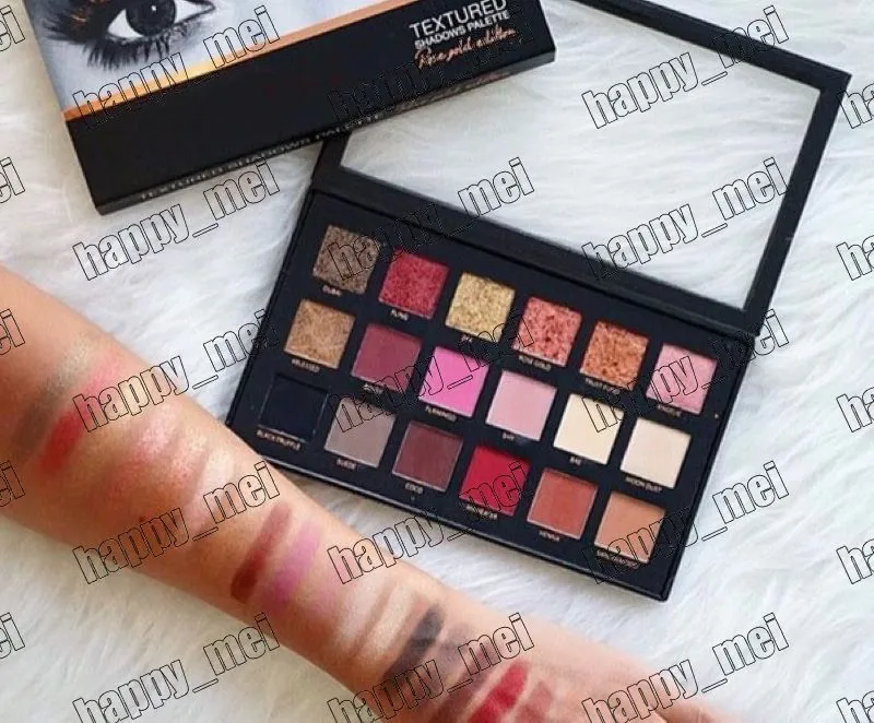 Factory Direct DHL Frete Grátis New Makeup Eyes Texturizado Eyeshadow Palette 18 Cores Sombra!