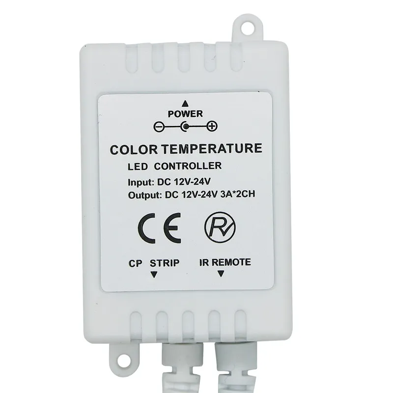 50 sztuk 24 Klucz IR Remote Dimmer Controller Dwa kolor CW + WW CCT Regulacja Temperatura koloru dla 5050/3528 LED Light