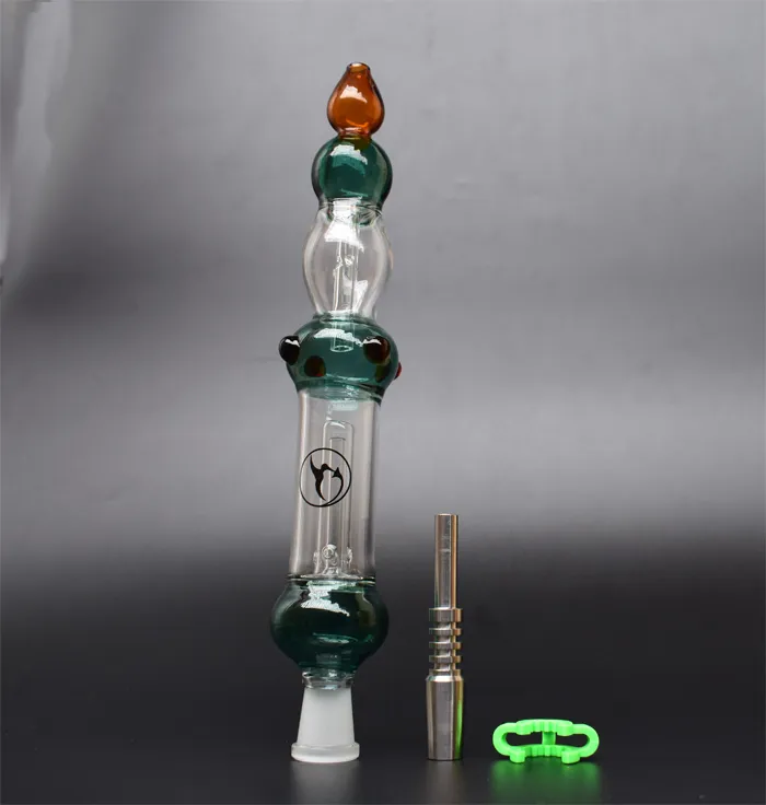 2020 Collecteur de nectar avec pointe en titane Clou en titane 14 mm Clou inversé Grade 2 Bong en verre Pipe à eau en verre
