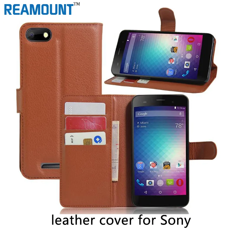 40 Stks Luxe Business Style PU Lederen Case voor Sony Xperia Z5 Flip Cover voor Sony Xperia XZ Stand Lederen Cover