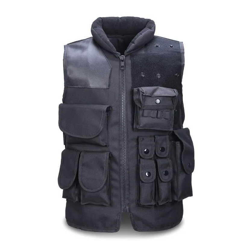 Men's Tactical Vest Army Hunting Molle Airsoft Vest Outdoor Body Armor Swat Combat Painball Black Vest For Men