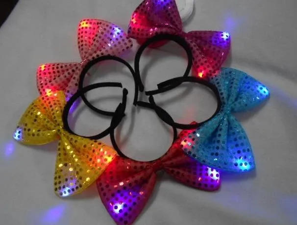 Lente de lente de cabeza Light Up Fiest Party Hat Luminous Fiesta parpadeante Favores de navidad Halloween Club de disfraces