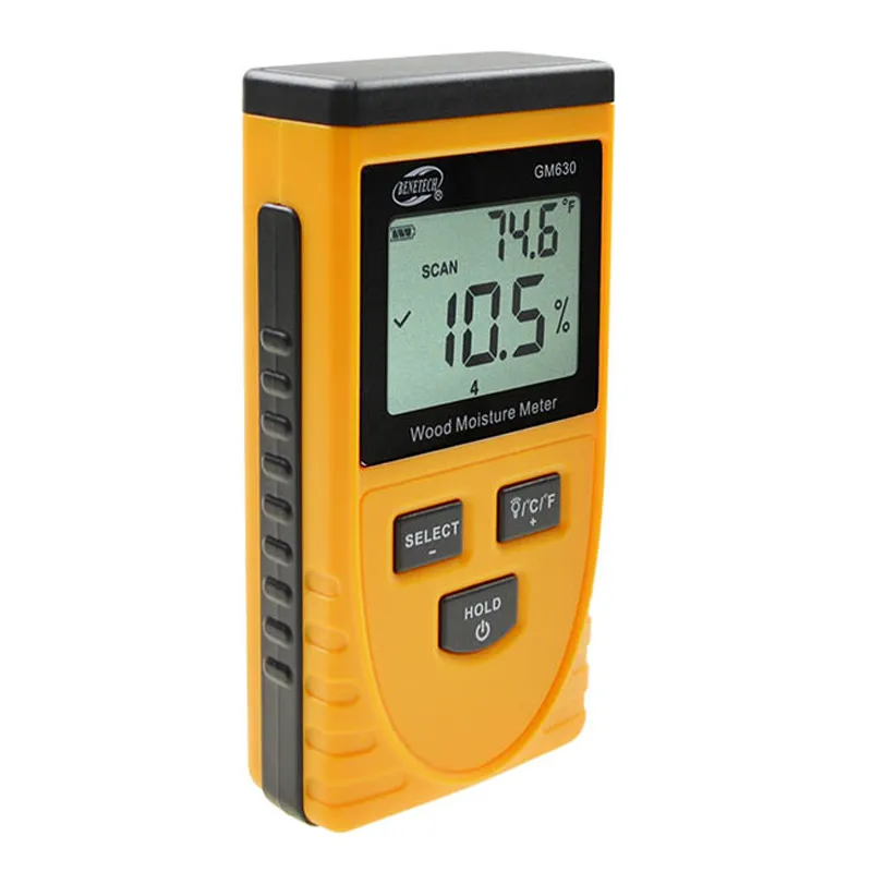 100 original Digital Wood Moisture Meter Temperature Humidity Tester Induction Moisture Tester LCD Display Hygromete8871635