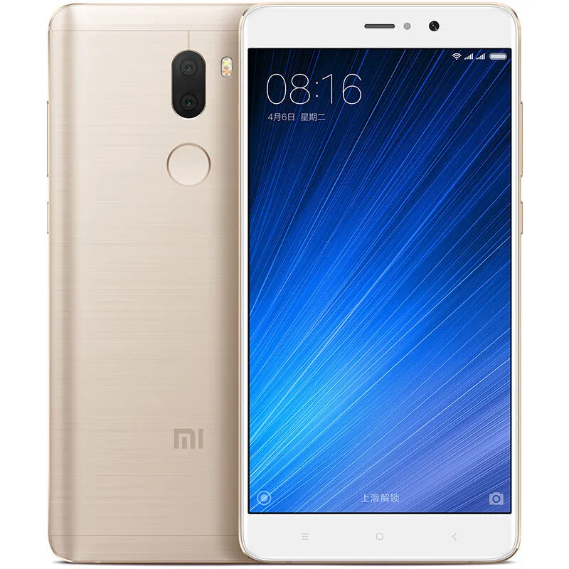 オリジナルXiaomi MI 5Sプラス4G LTE携帯電話6GB RAM 128GB ROM Snapdragon 821クワッドコア5.7インチ13.0mp指紋NFCスマート携帯電話