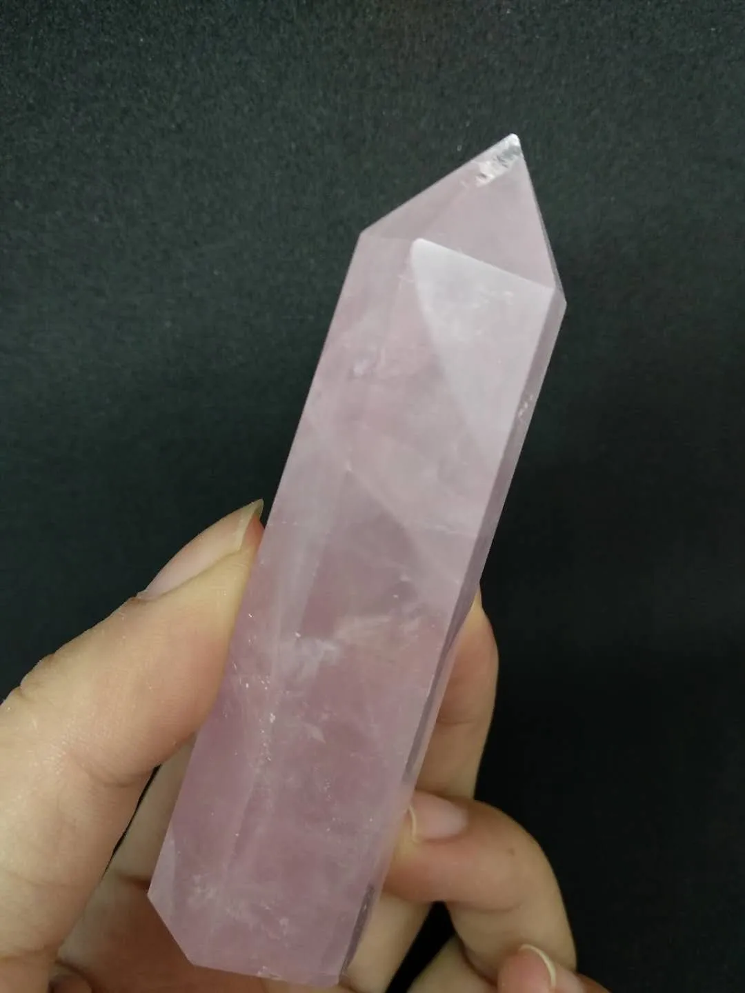 Venda imperdível! Natural de quartzo rosa varinha de cristal ponto cura pedras naturais e minerais para presente de natal Frete grátis