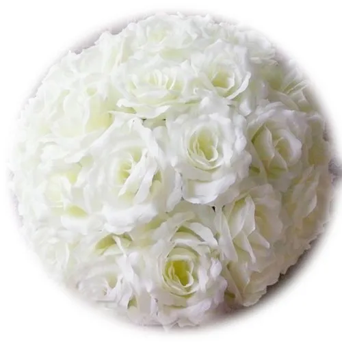 15 cm konstgjorda siden rose pomander blommor bollar bröllop fest bukett hem dekoration prydnad kyssande bollhop3044445