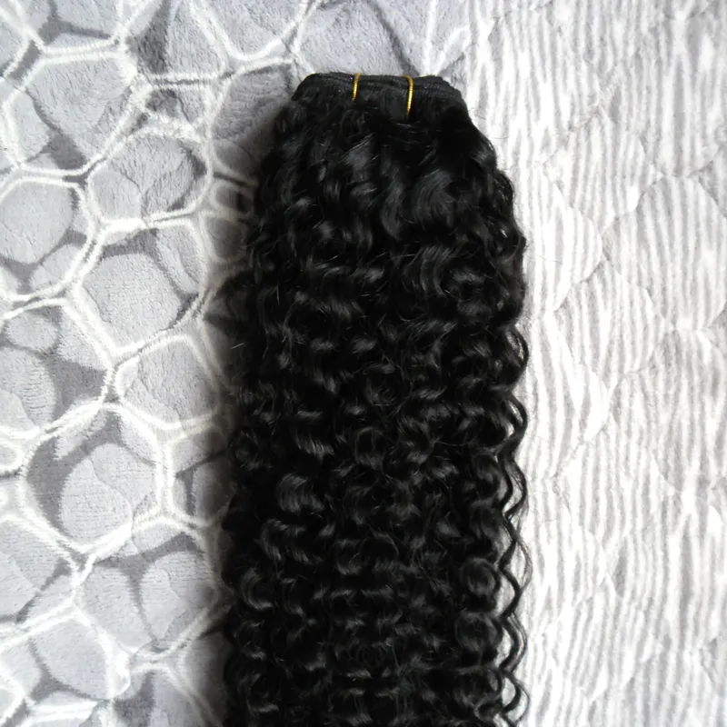 Weave bundles Black Human hair virgin brazilian hair weave bundle 100g yvonne brazilian kinky curly hair weave bundles 