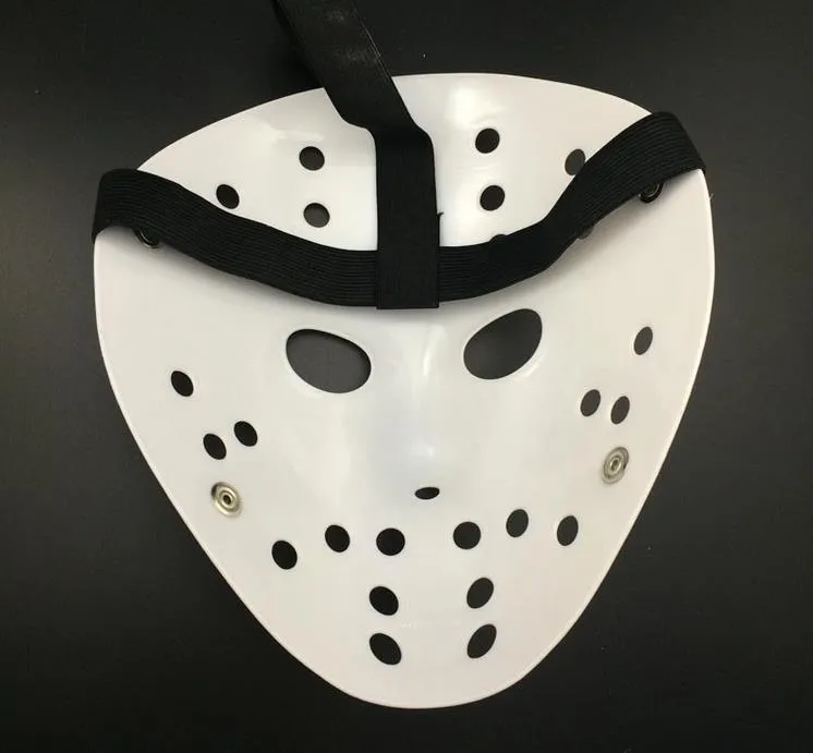 2017 Halloween White Porous Men Mask Jason Voorhees Freddy Horror Film Hockey Scary Masken für Party Frauen Maskerade Kostüme 7462352