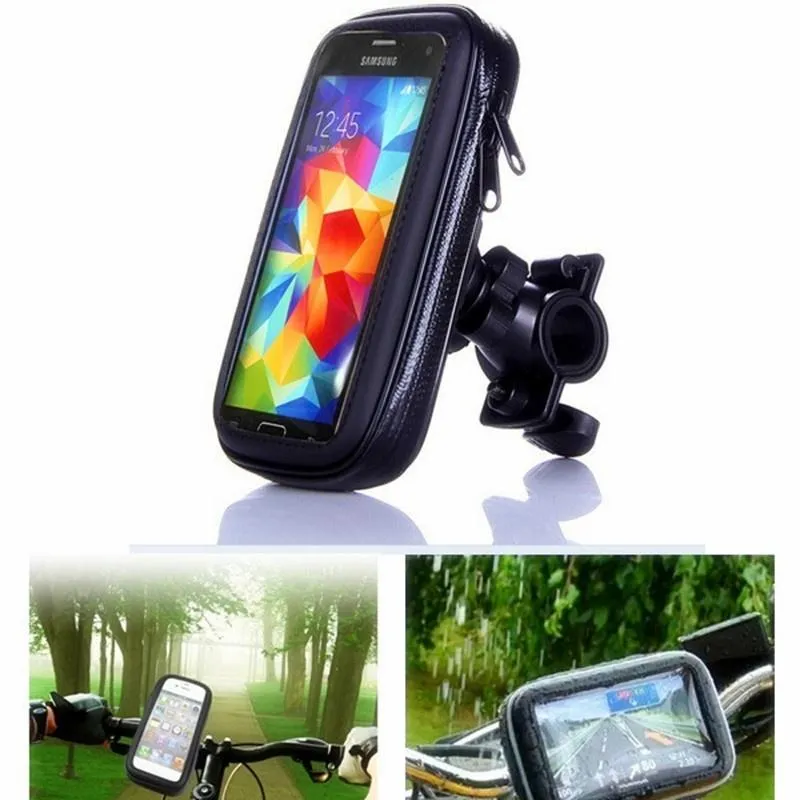 För Samsung S7 Vattentät Motorcykel Cykelcykelcykel GPS Mount Telefonhållare för iPhone 6 6s plus 7 Plus Samsung S6