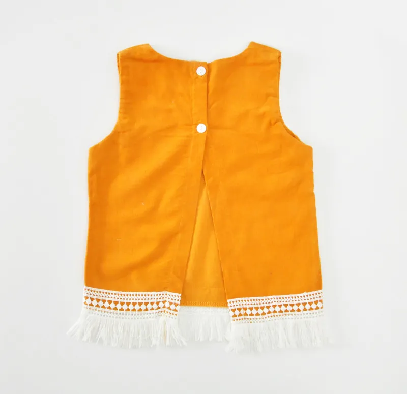 Bébé vêtements ensemble jaune gland balançoire filles t-shirts été enfant en bas âge tenue manches filles haut fleuri court 2 pièces filles vêtements