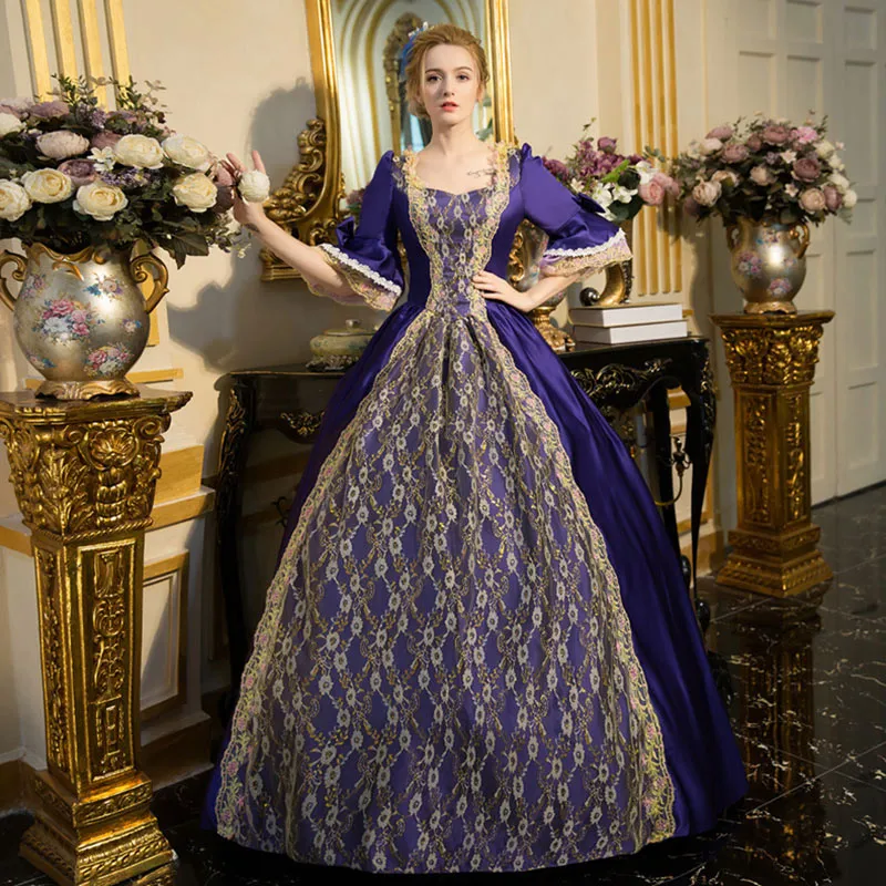 Costume femminile del partito di compleanno dell'abito di ballo di Marie Antoinette della guerra civile Marie dell'annata di modo dell'annata delle Belle