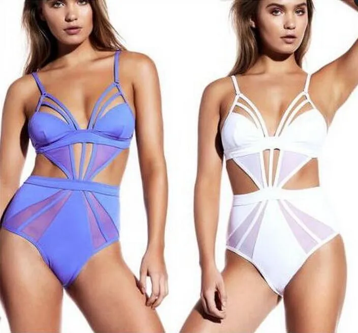 vente La plus récente explosion de maillots de bain pour femmes était mince maillot de bain de couleur unie maillot de bain NS059