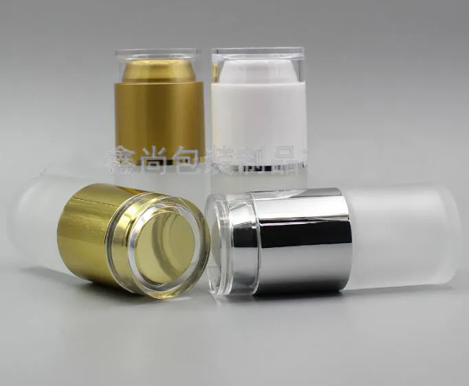 Airless Pump Vacuum Bottle Toiletries Container Refillable Plastic Dispenser Travel Cosmetic Bottle 20ml