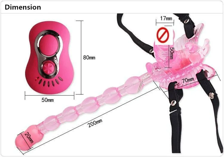 what is a butterfly bead sex toy Butterfly Remote Control 7-Speed Ceramic Strap-On Vibrator Dildo Pink Male  from Dhgate Dildos/Dongs