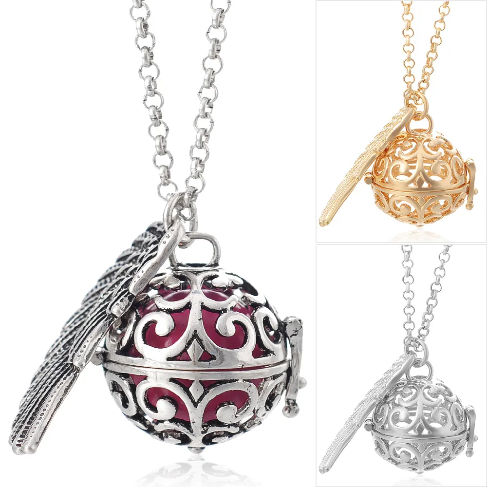 Vocheng Ball Harmony 3 Colors Angel Ball Pendants Baby Chime Necklace with Stainless Steel Chain VA-025